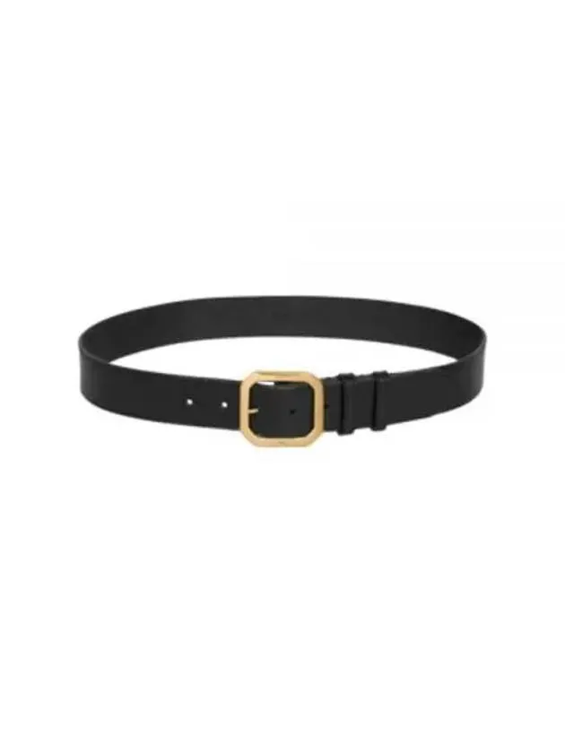 Abbey Vintage Calfskin Belt Black