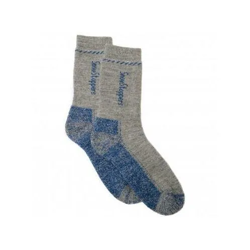 Alpaca Wool Socks - Blue Grey