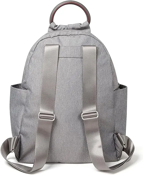 Baggallini New Classic Heritage All Day Backpack with RFID Phone Wristband grey