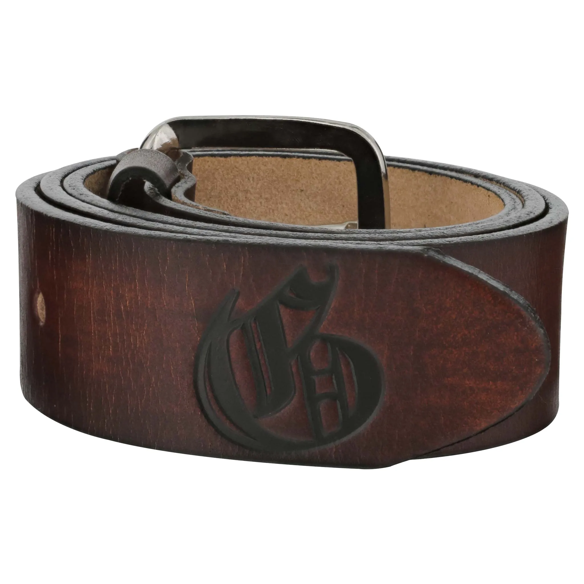 Barrio Leather Belt Antique Brown