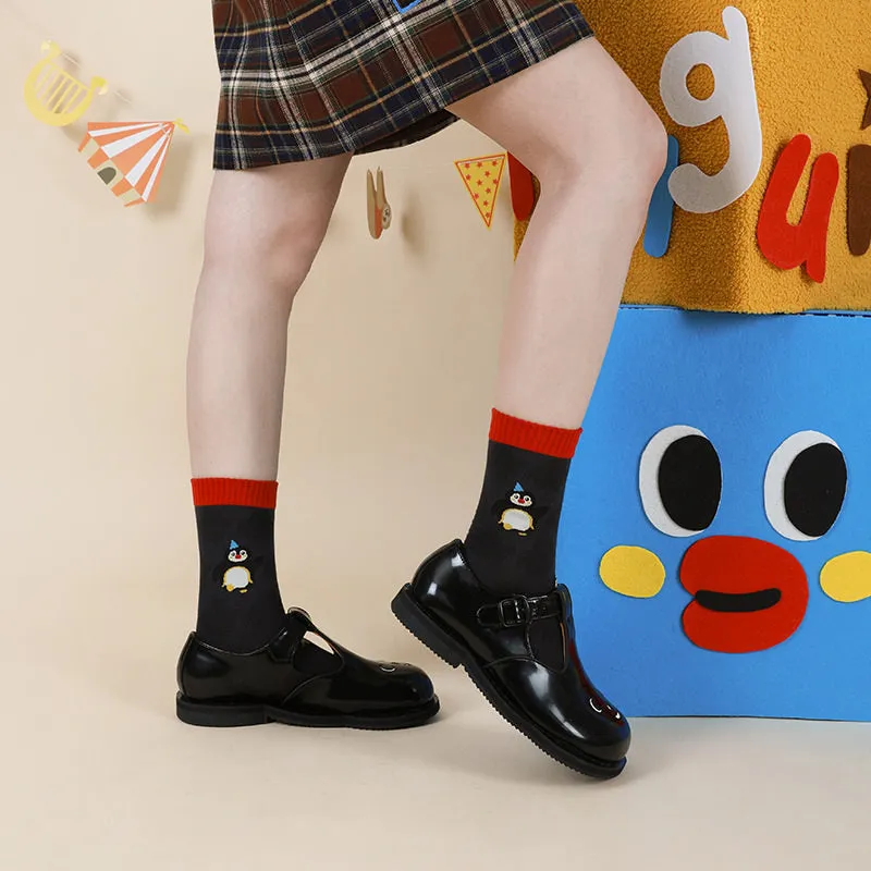 Beligogo Adorable Penguin Cotton Crew Socks