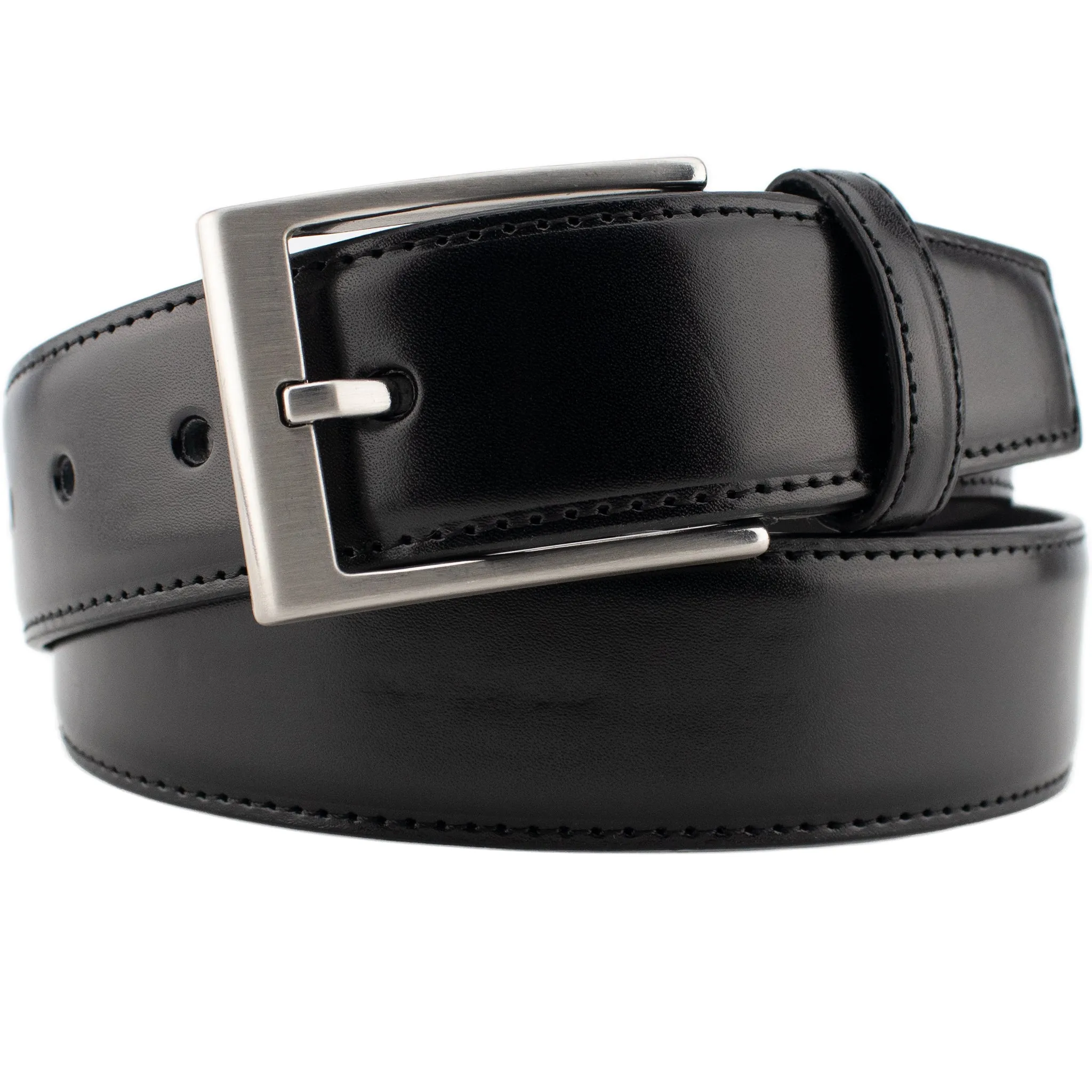 Black Dress Split Leather Belt