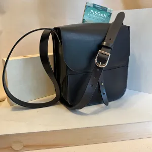 Black Forager Small Cross Body Leather Bag