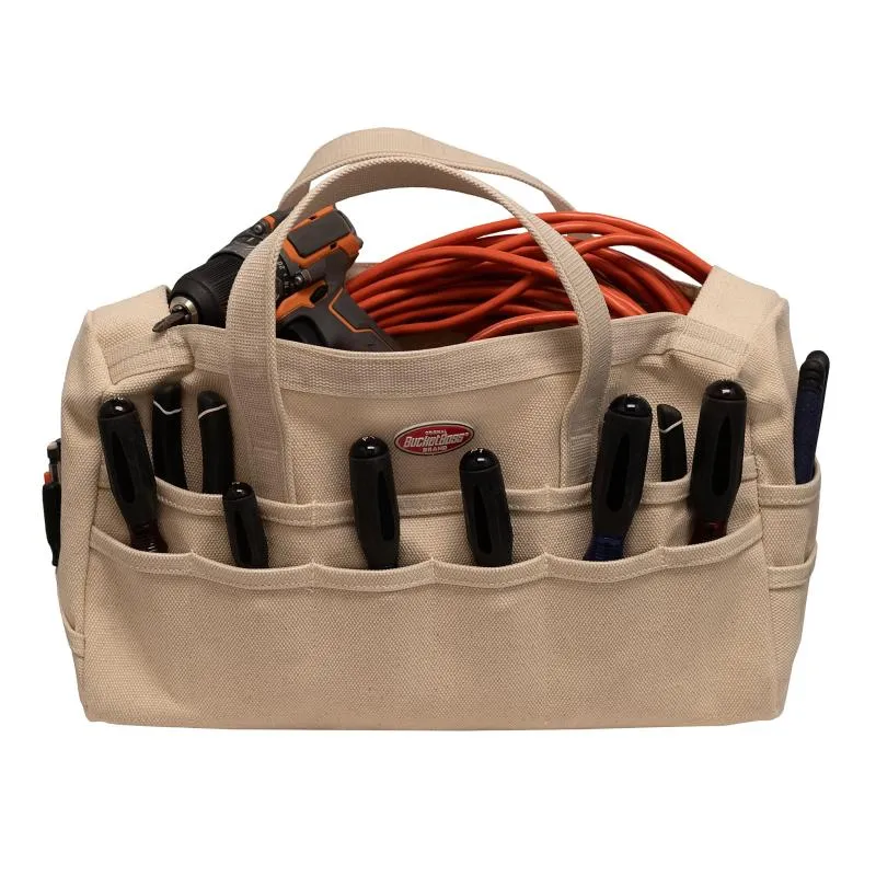 Bucket Boss 60002 Original Rigger's Bag, Natural 30 Pockets 17 Inch