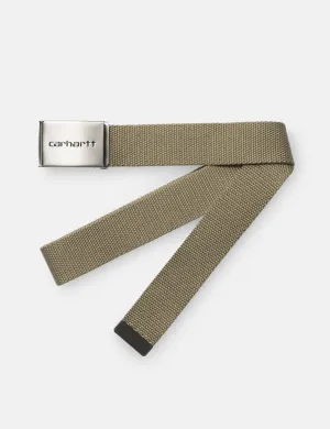 Carhartt-WIP Clip Belt Canvas (Chrome) - Khaki Brown