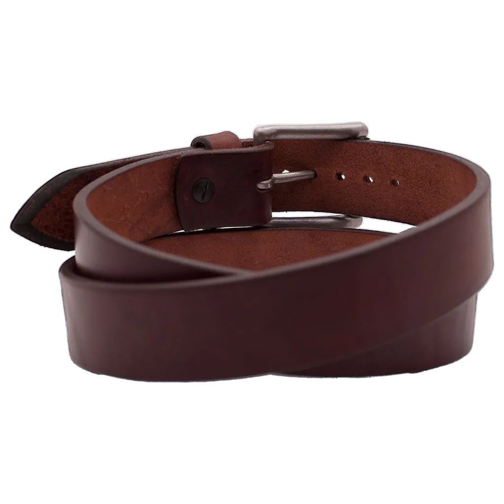 CLASSIC NARROW 1.25 MERLOT Leather Belt