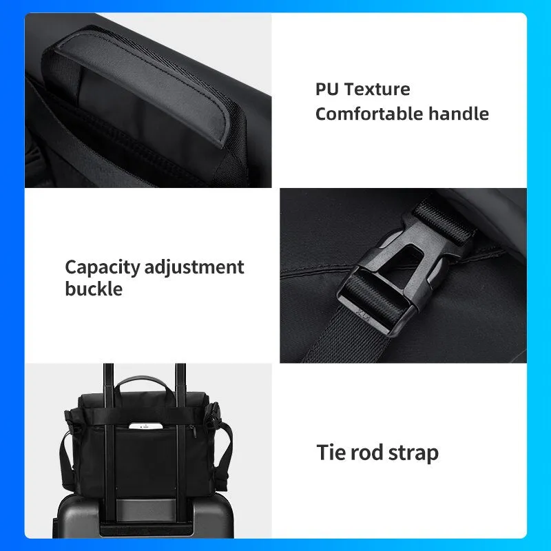 Crossbody Bag for Men Water Resistant Male Business Casual Travel Messenger Sling Bag