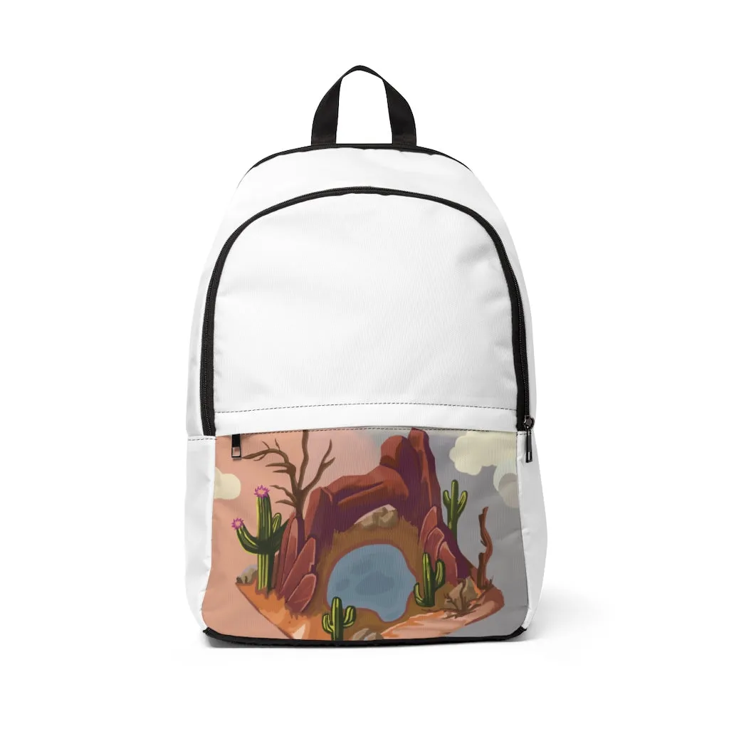 Desert Unisex Fabric Backpack