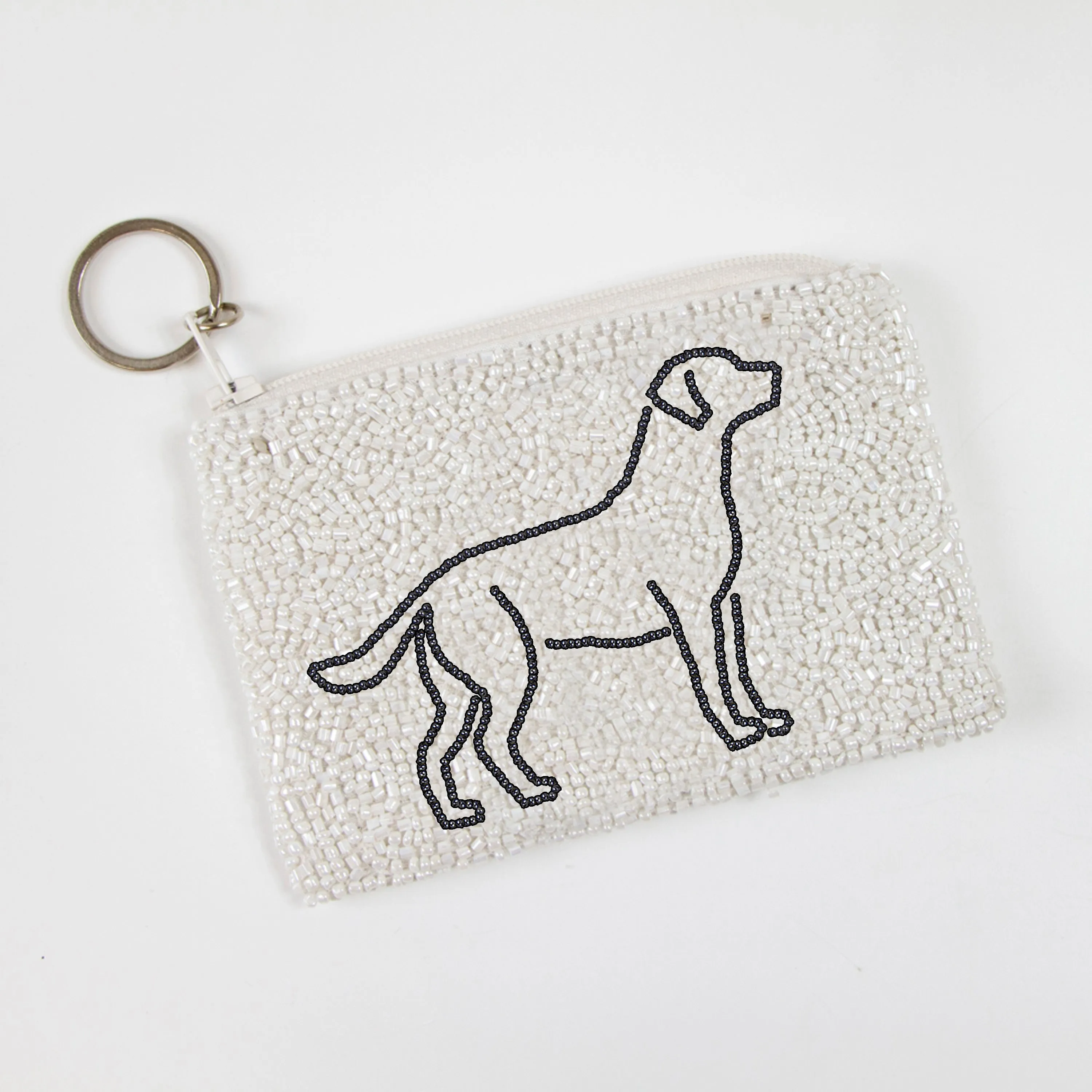 Dog Beaded Coin Purse