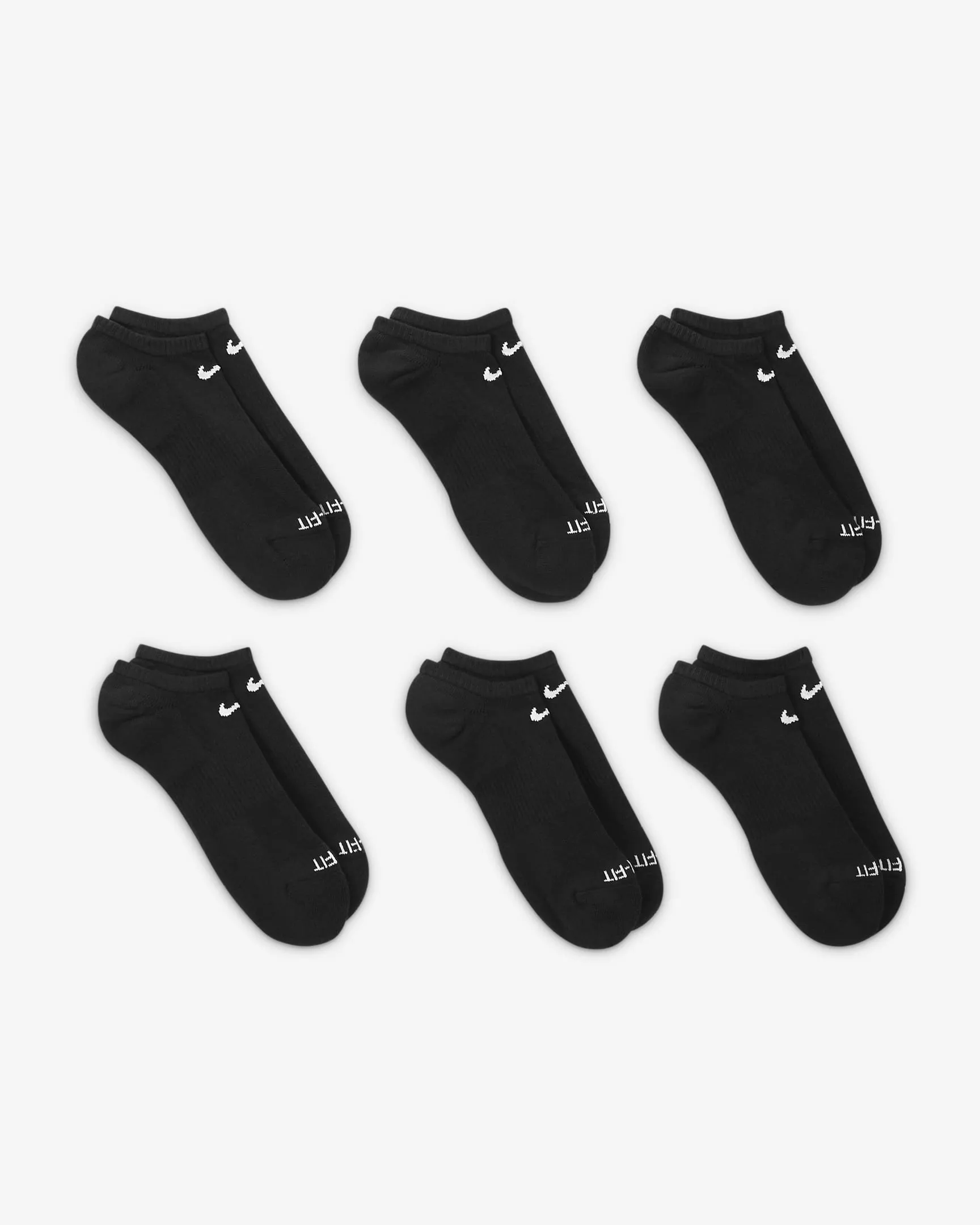 Everyday Plus Cushioned No Show Socks (6 Pairs)