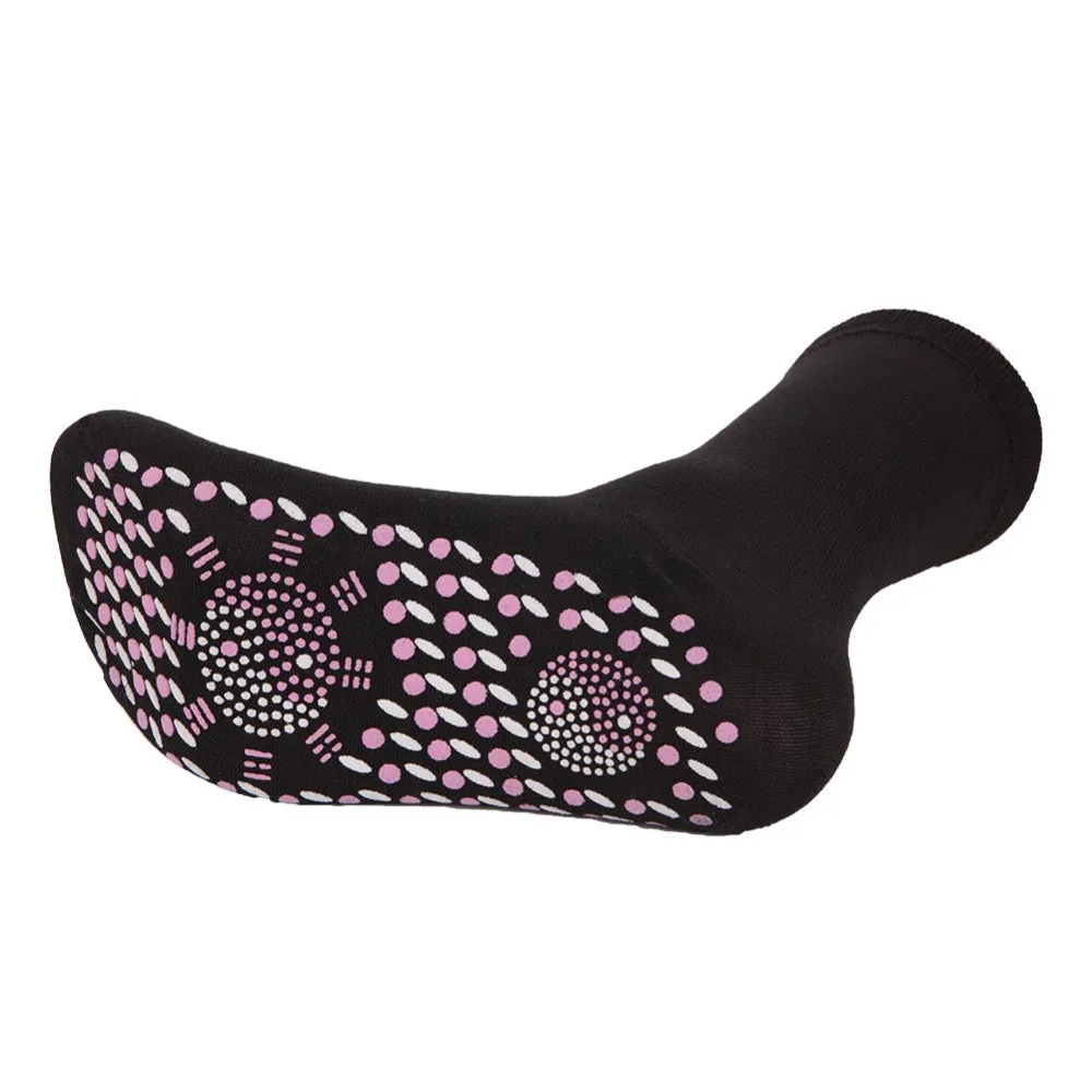 Far Infrared Tourmaline Dotted Cotton Blend Socks