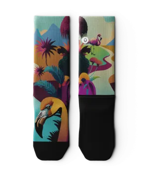 Flocked Crew Socks