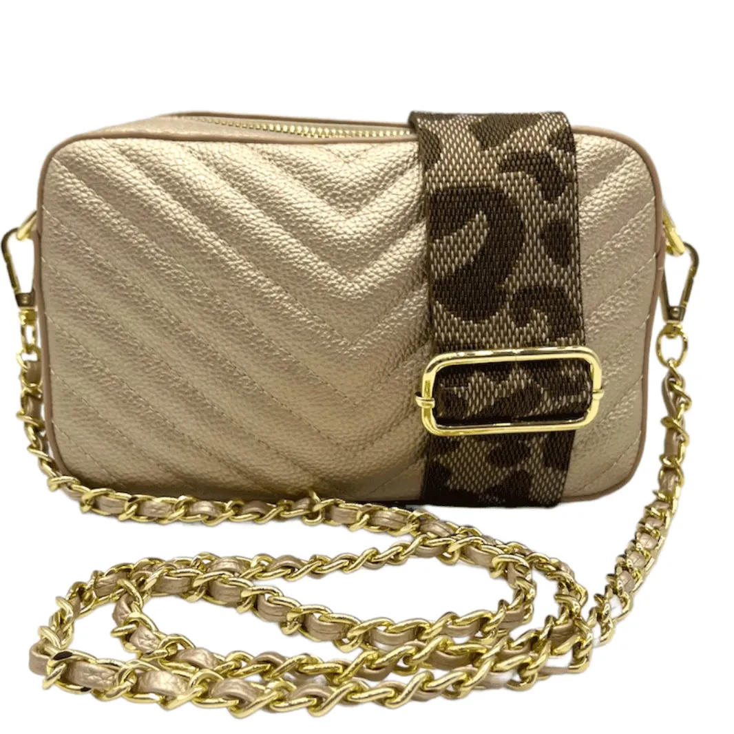 Frankie Speed Cross Body Bag | Gold