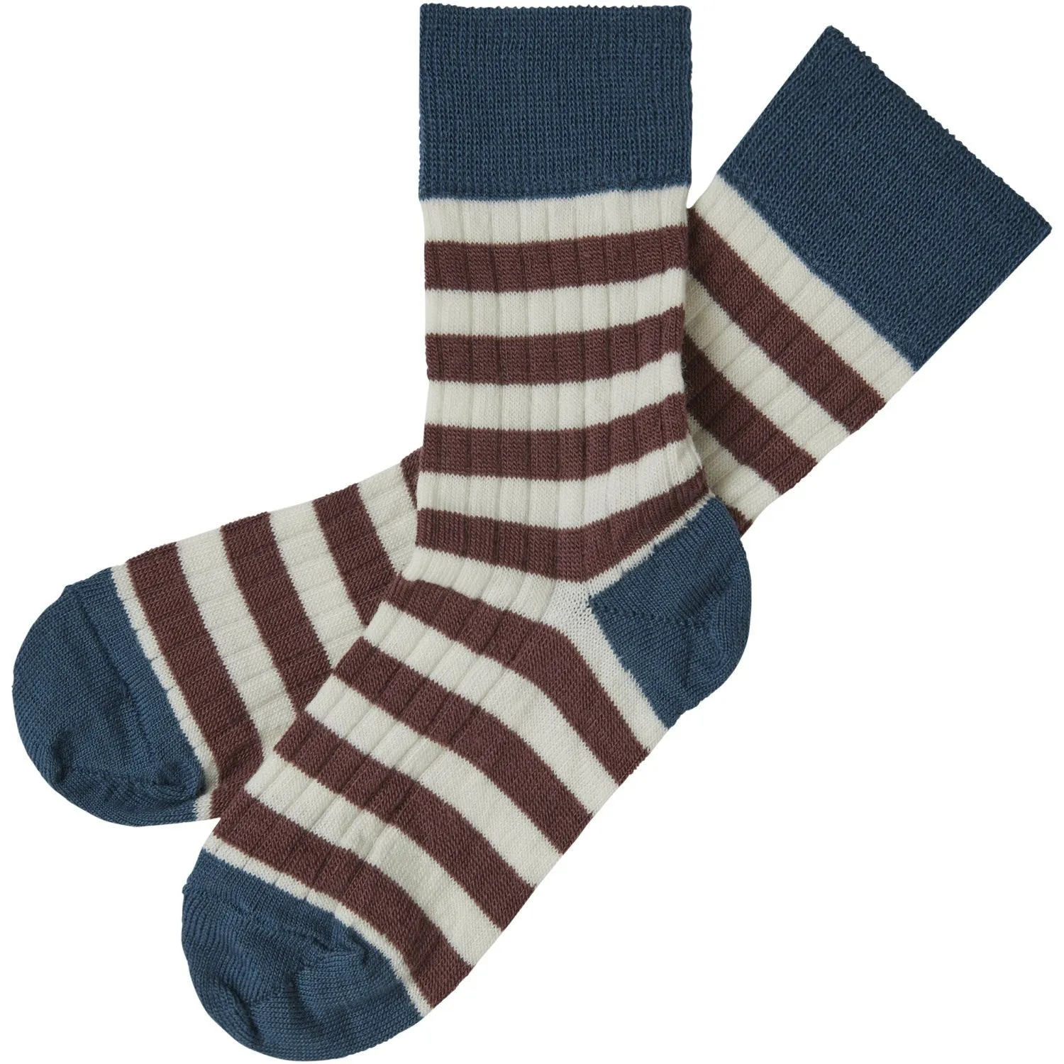 FUB Pond Blue/Clay 2-pak Classic Stripe Socks