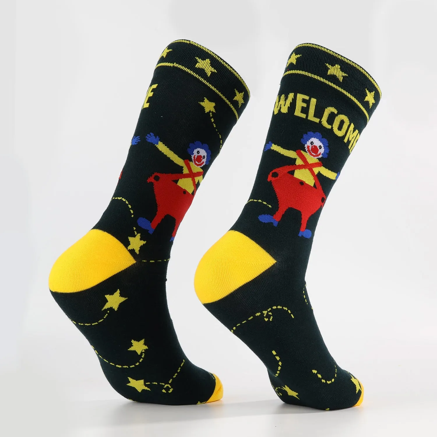 Funky Star Clown Socks