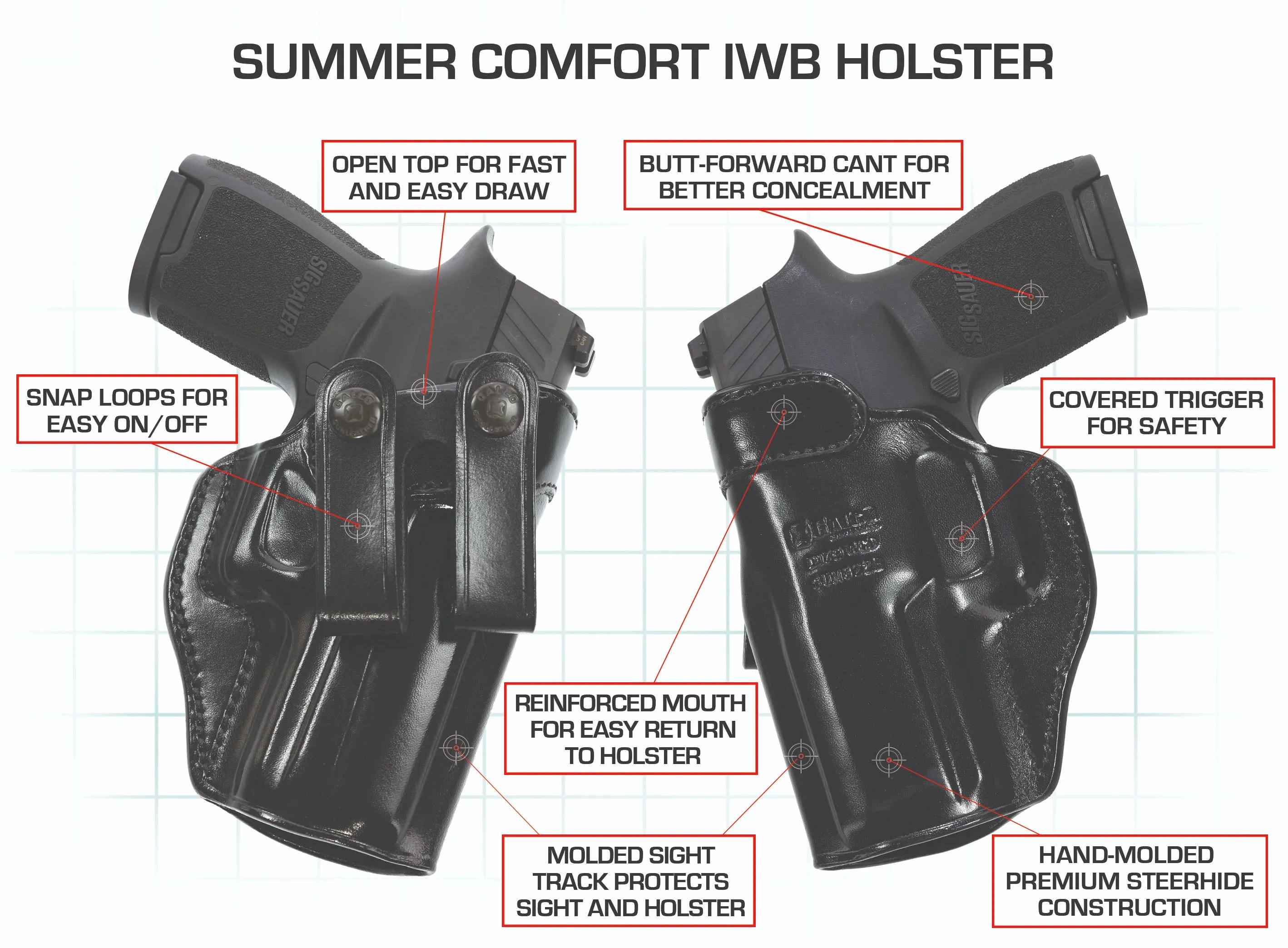 Galco Gunleather Summer Comfort IWB Holster