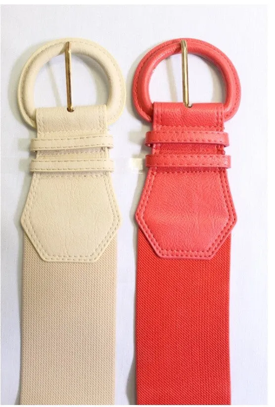 Go Figure Stretch Belt: Cream