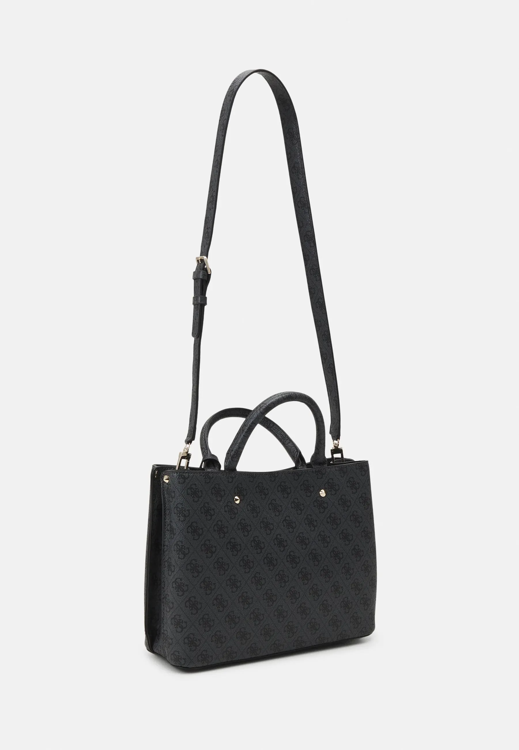 Guess Meridian Girlfriend 4G Logo Tote, dark gray