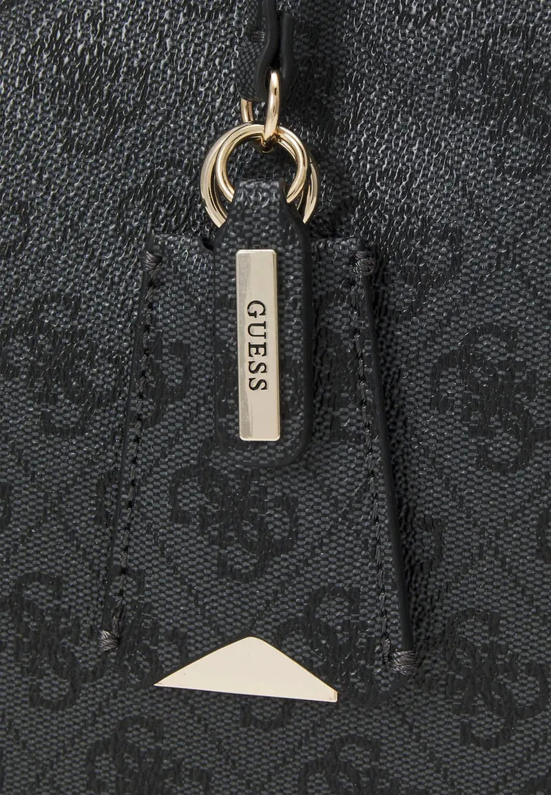 Guess Meridian Girlfriend 4G Logo Tote, dark gray