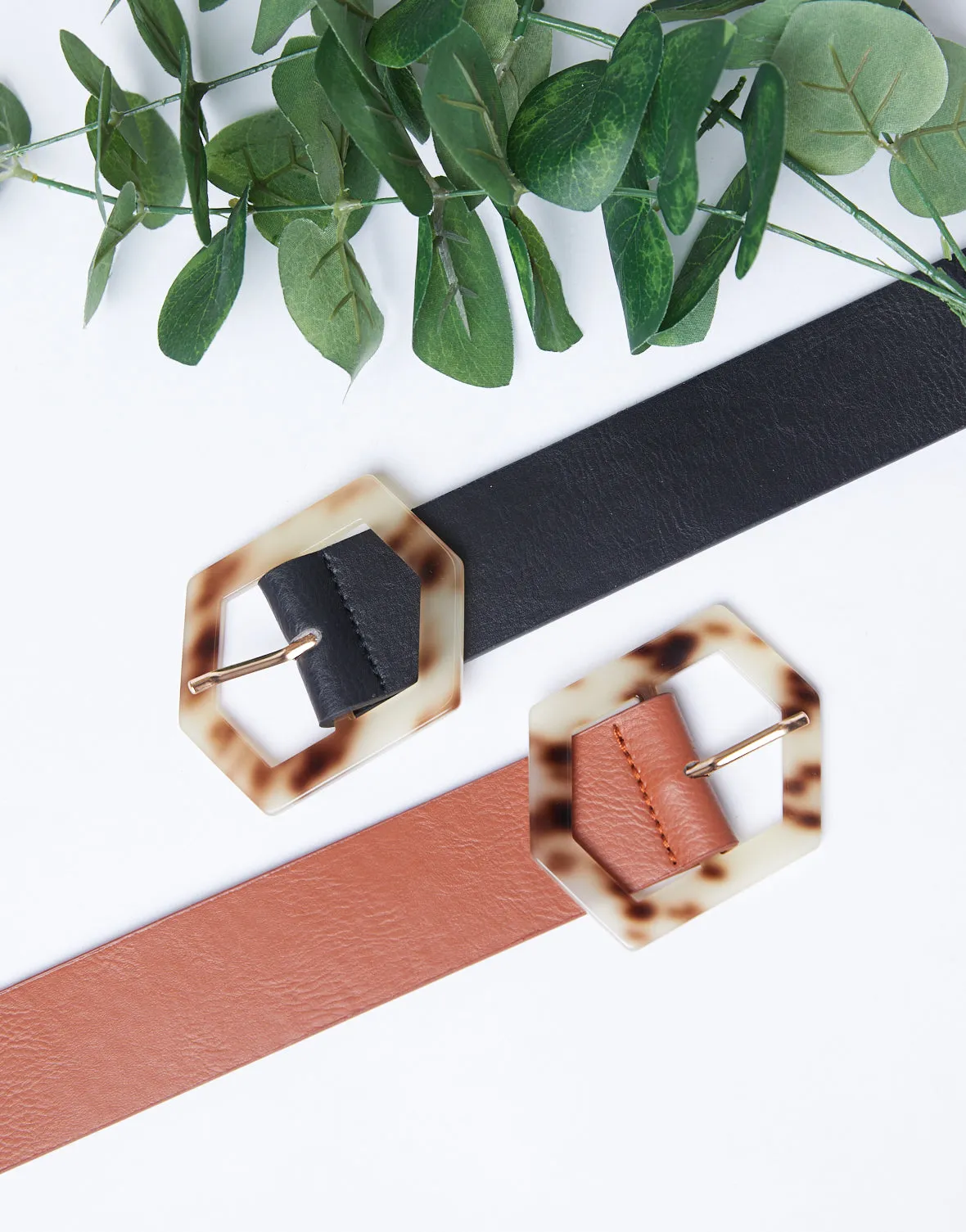 Hexagon Buckle Belt