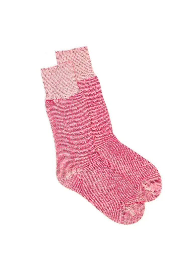 High Country Merino Wool Socks in Pink