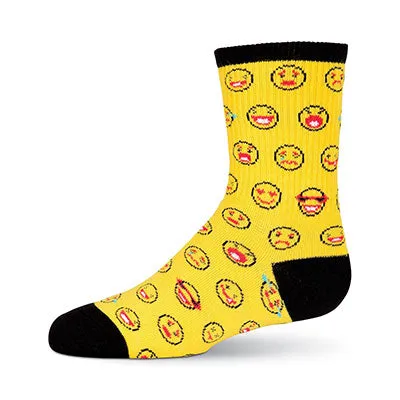 Kid's Emoticons Crew Socks