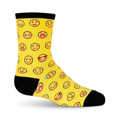 Kid's Emoticons Crew Socks