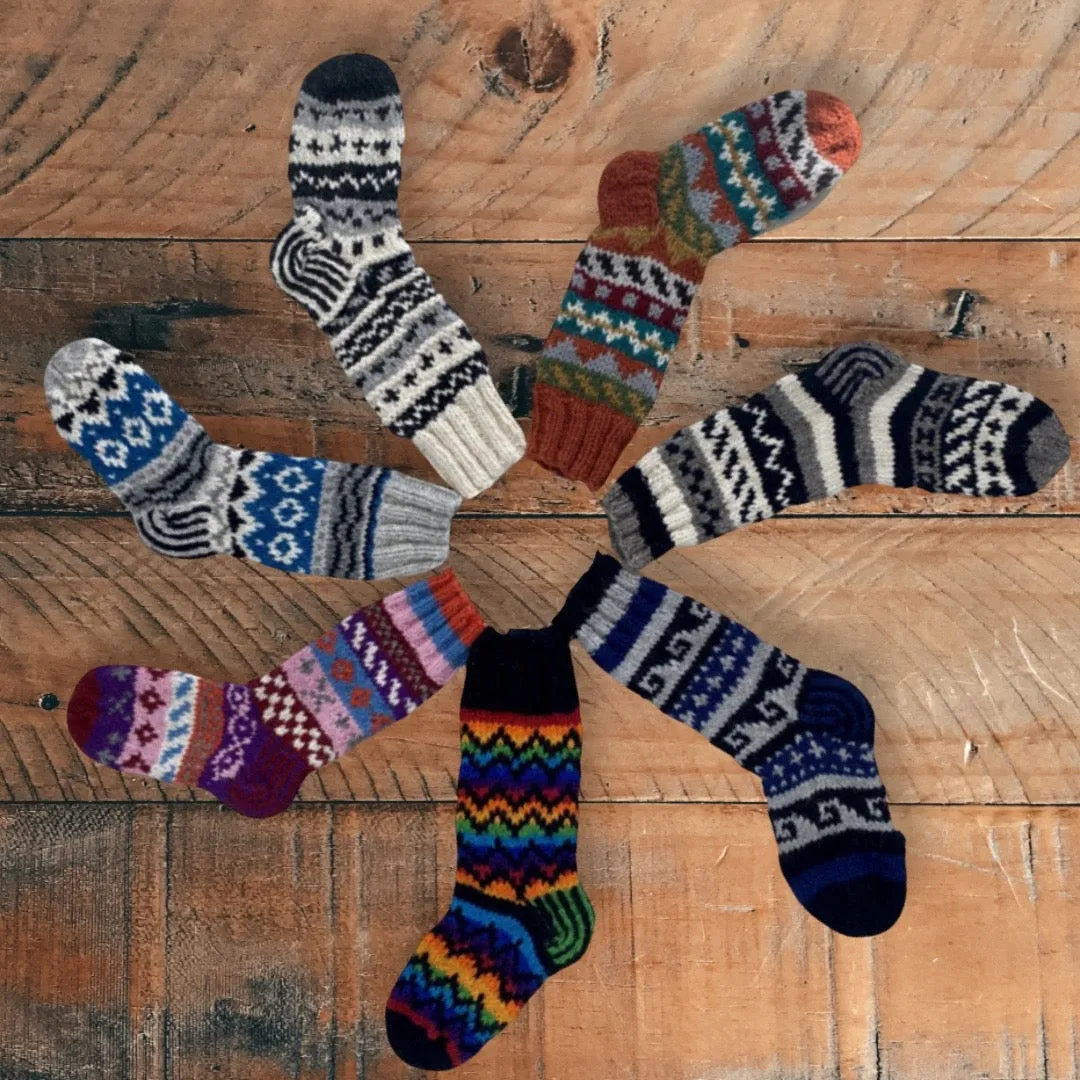 Knitted Wool Alpine Socks