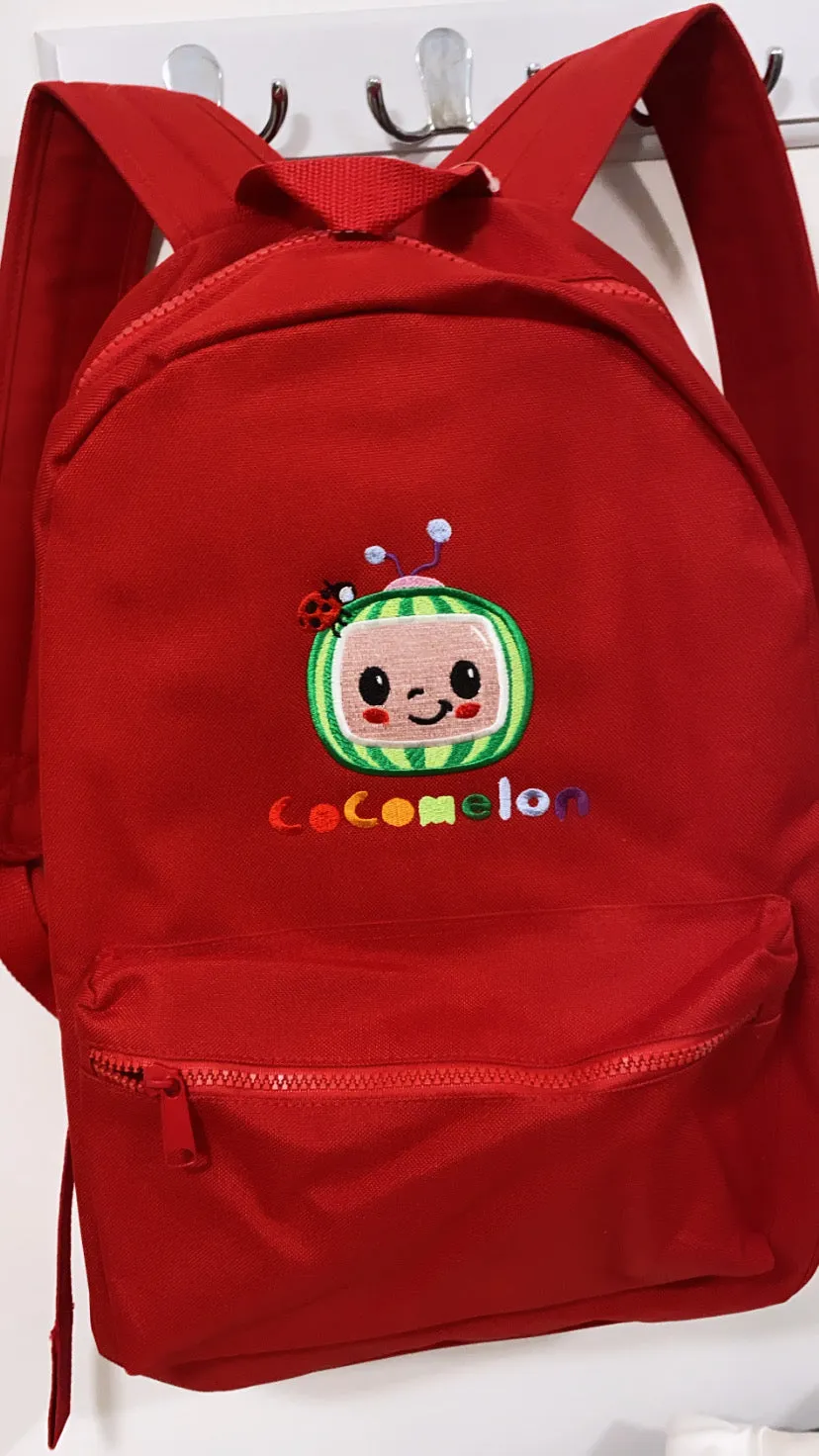 Large Red Personalised backpacks