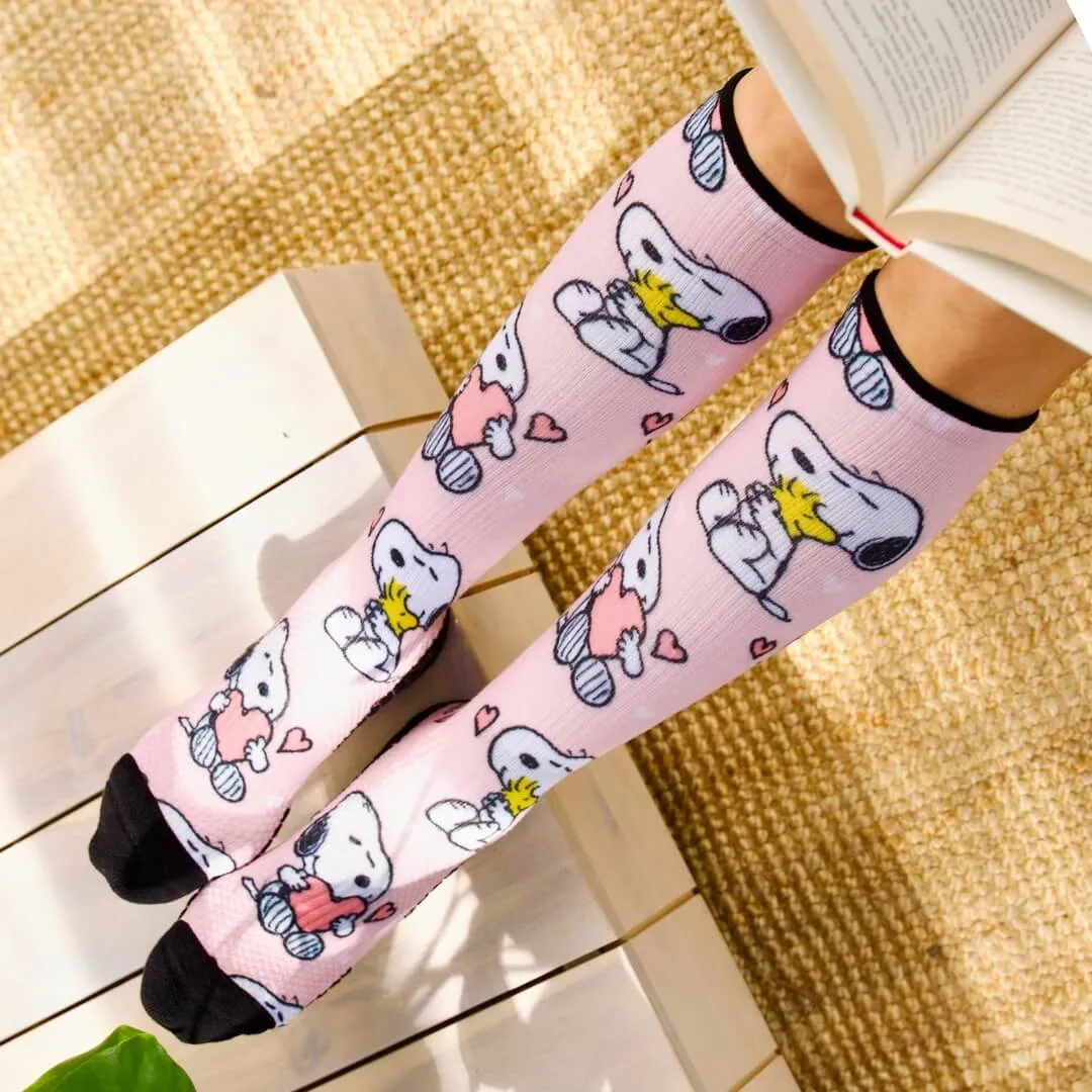 Live Laugh Snoopy Compression Socks Bundle 3-Pack