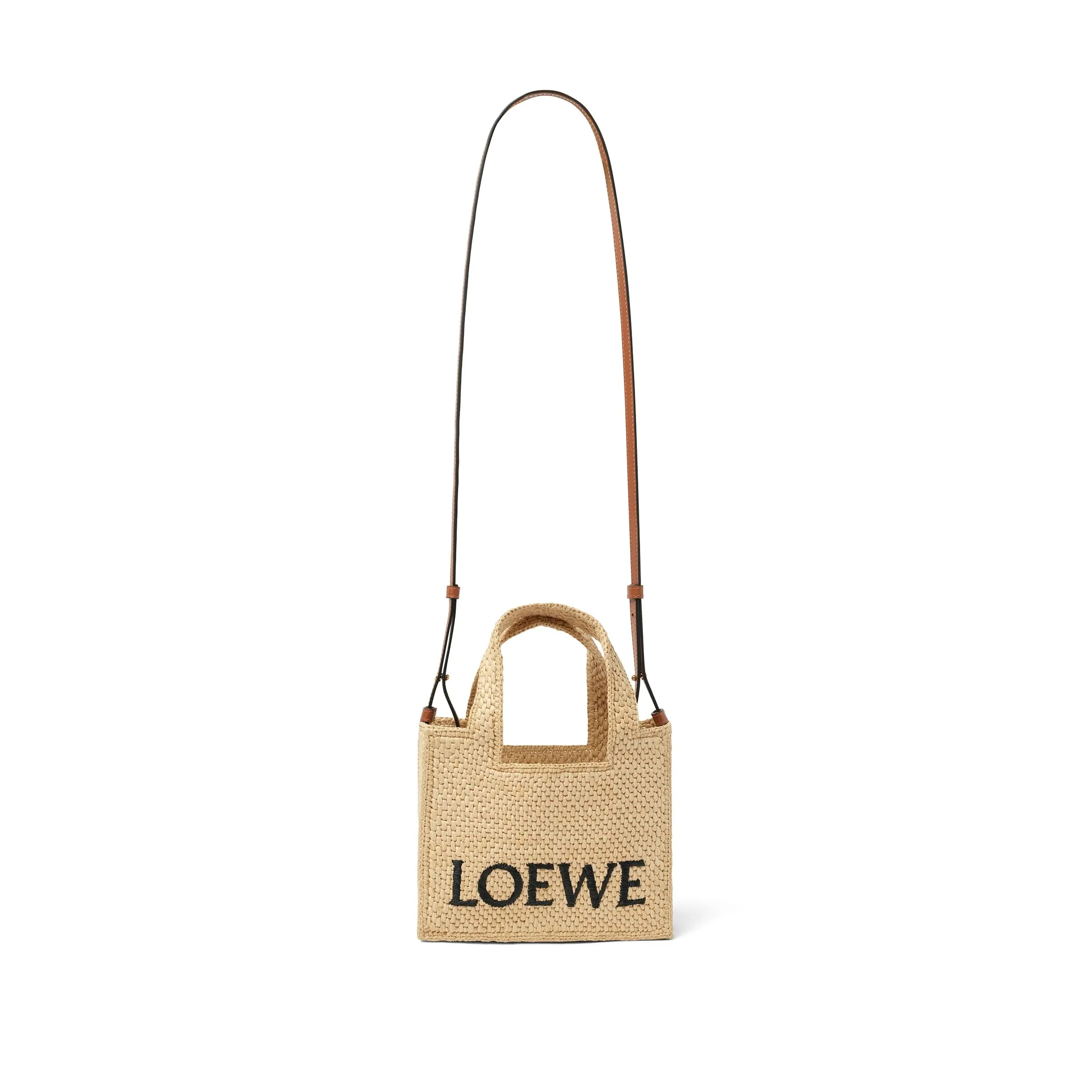 Loewe Font Tote Mini Bag in Natural