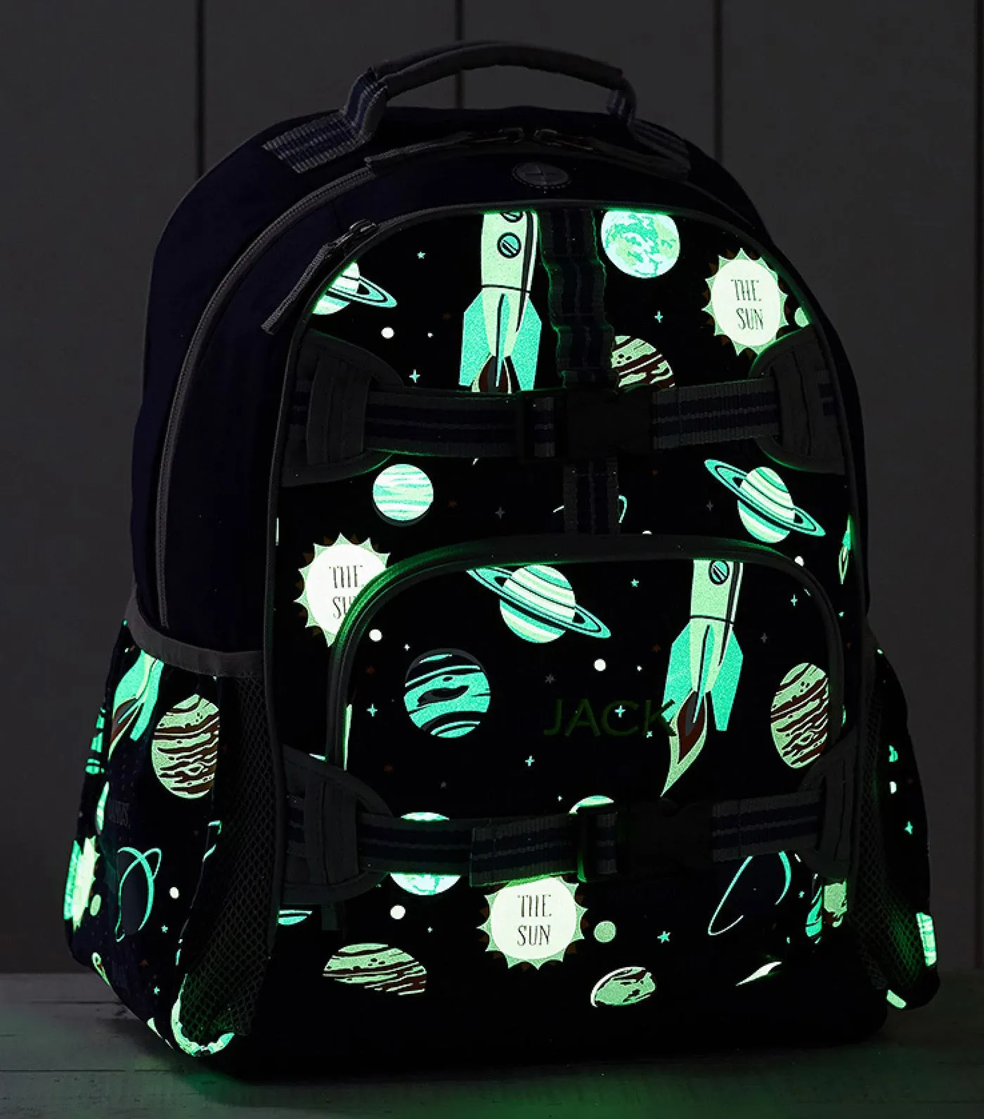 Mackenzie Navy Solar System Glow-in-the-Dark Backpacks - Small