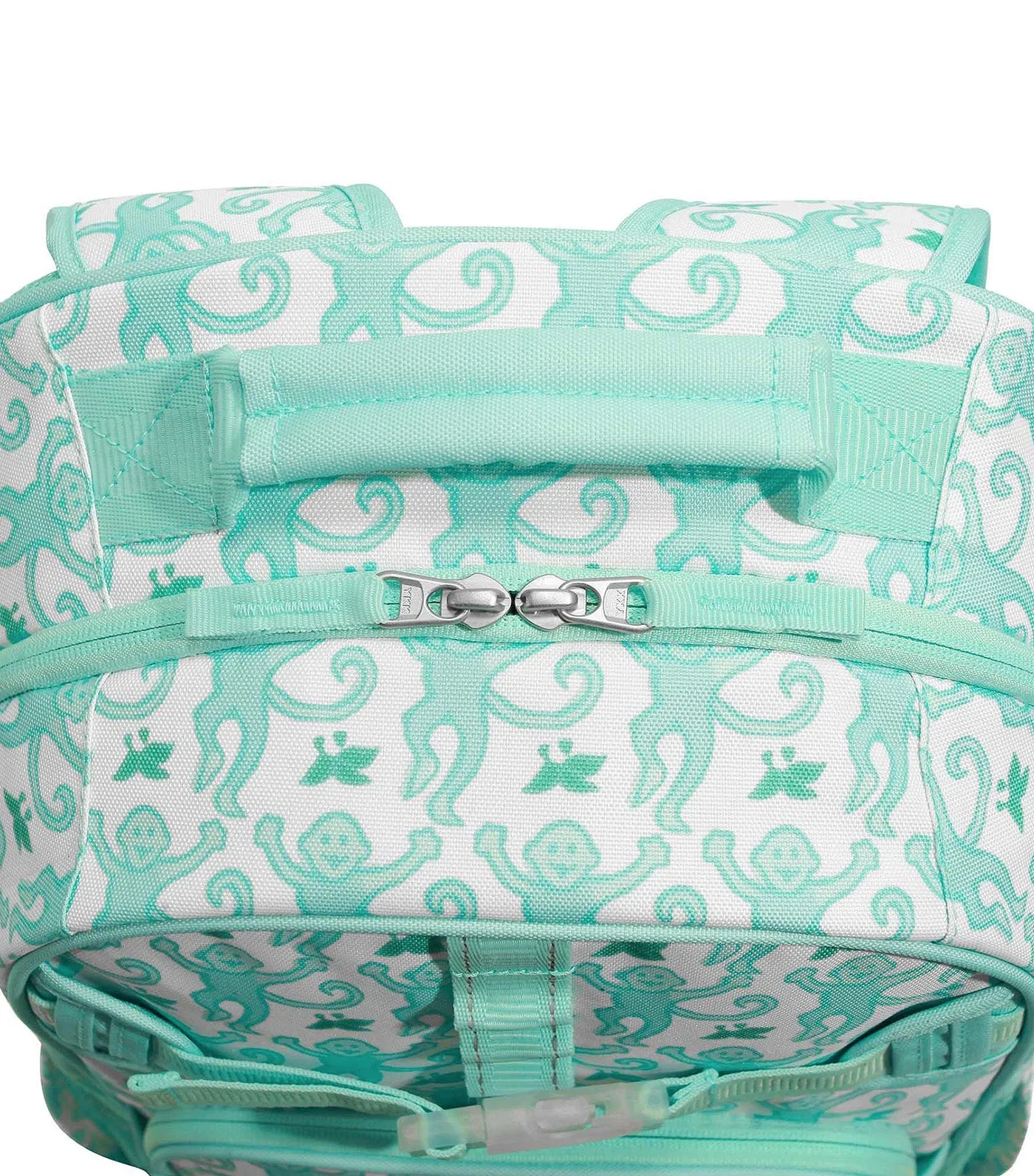 Mackenzie Roller Rabbit Aqua Monkey Backpacks