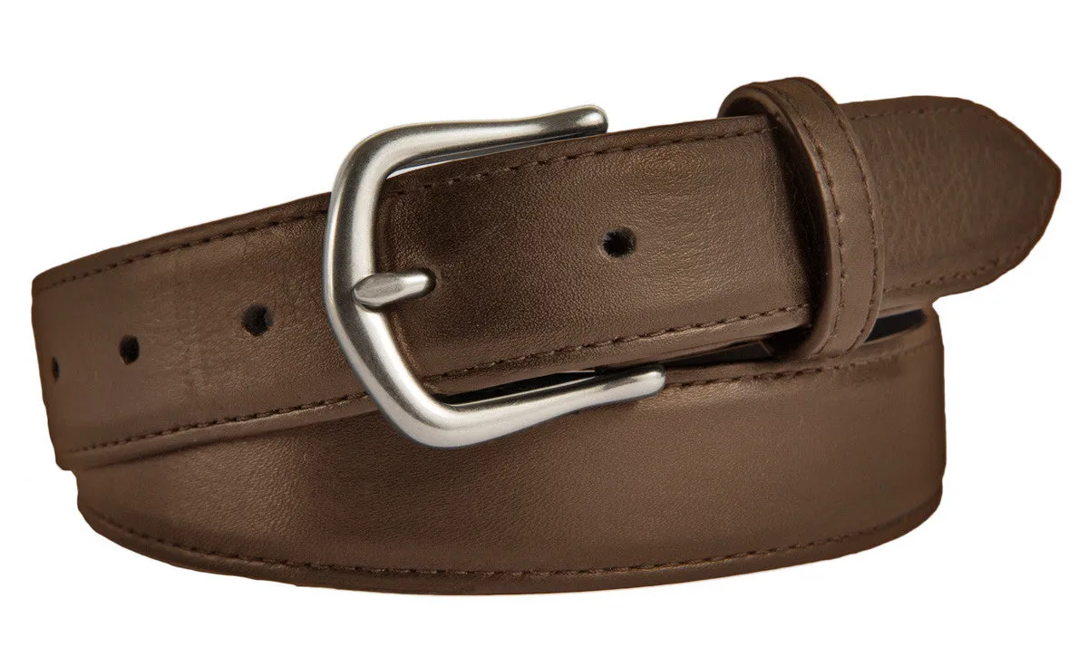 Madison Belt, (1.25") Brushed Silver Buckle