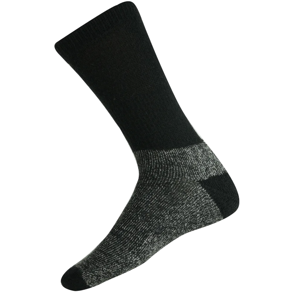 Merino Wool Hiking Socks with Coolmax in Black - Aussie Made