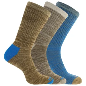 Merrell Adults Hiking Socks -  Crew Lightweight Wool (3 Pack)