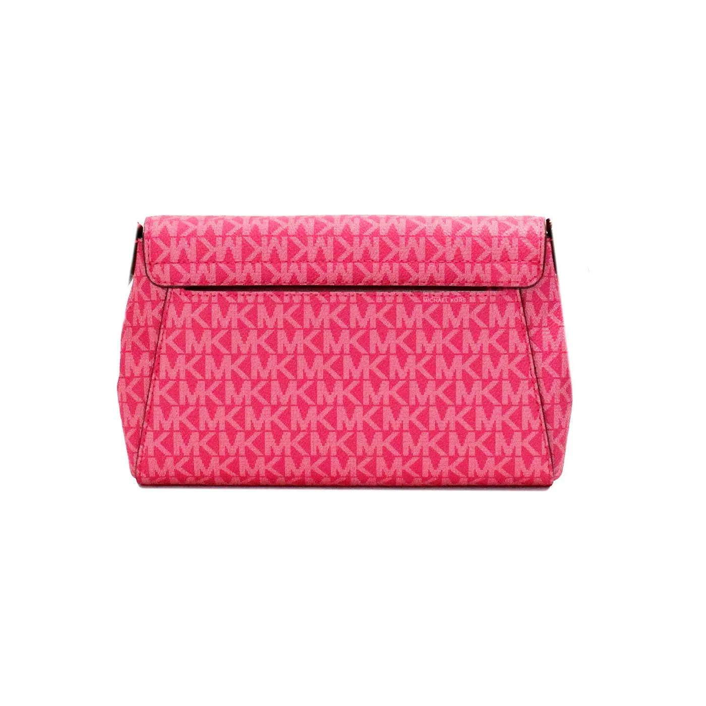 Michael Kors Jet Set Medium Electric Pink Convertible Pouchette Crossbody Bag