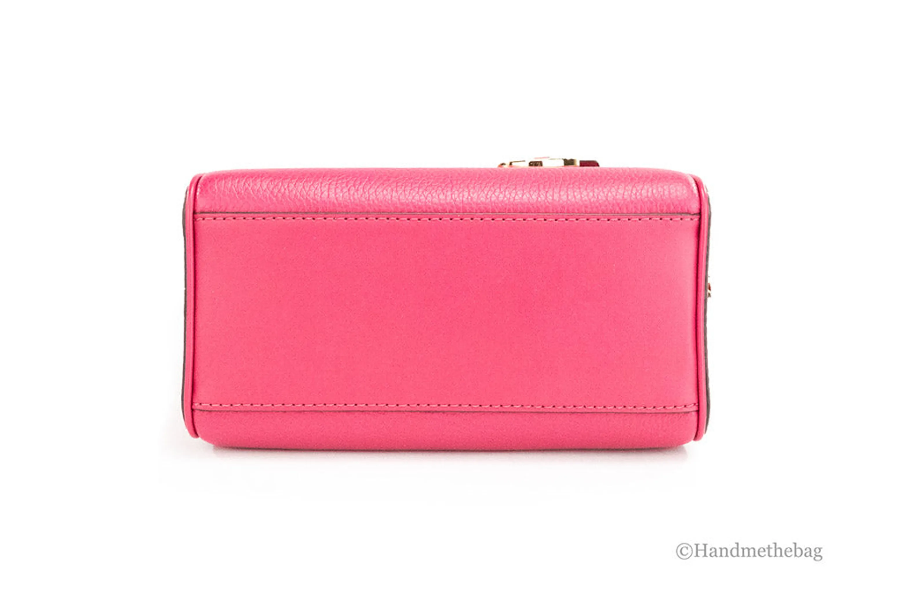 Michael Kors Travel XS Carmine Pink Leather Duffle Crossbody Bag