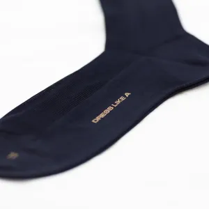 Navy blue cotton socks