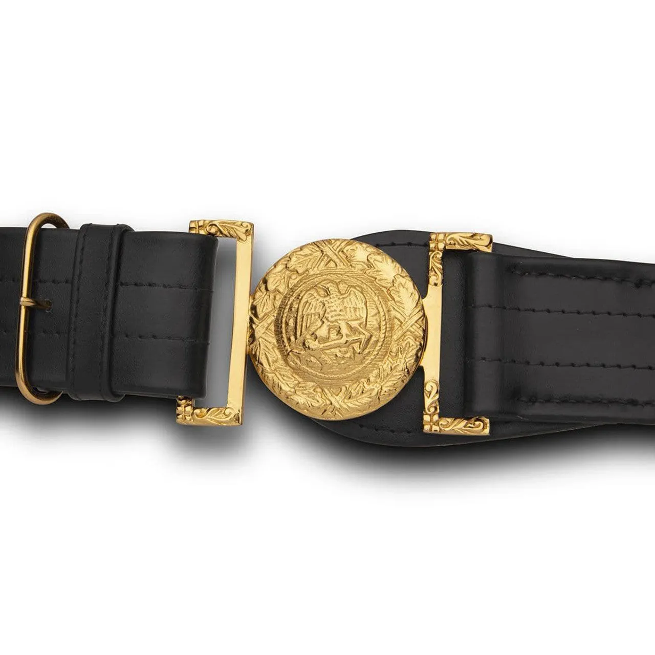 Navy Officer Ceremonial Sword Belt w/Gold Plated Buckle