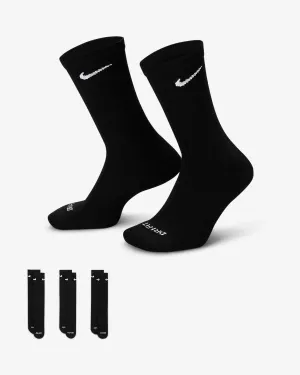 Nike Everyday Plus Cushioned Training Crew Socks Black (3 Pairs)