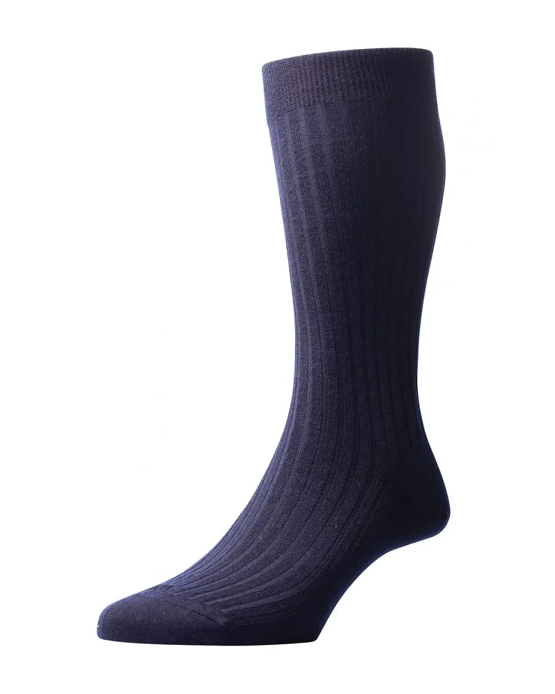 Pantherella LABURNUM Merino  Rib - Navy