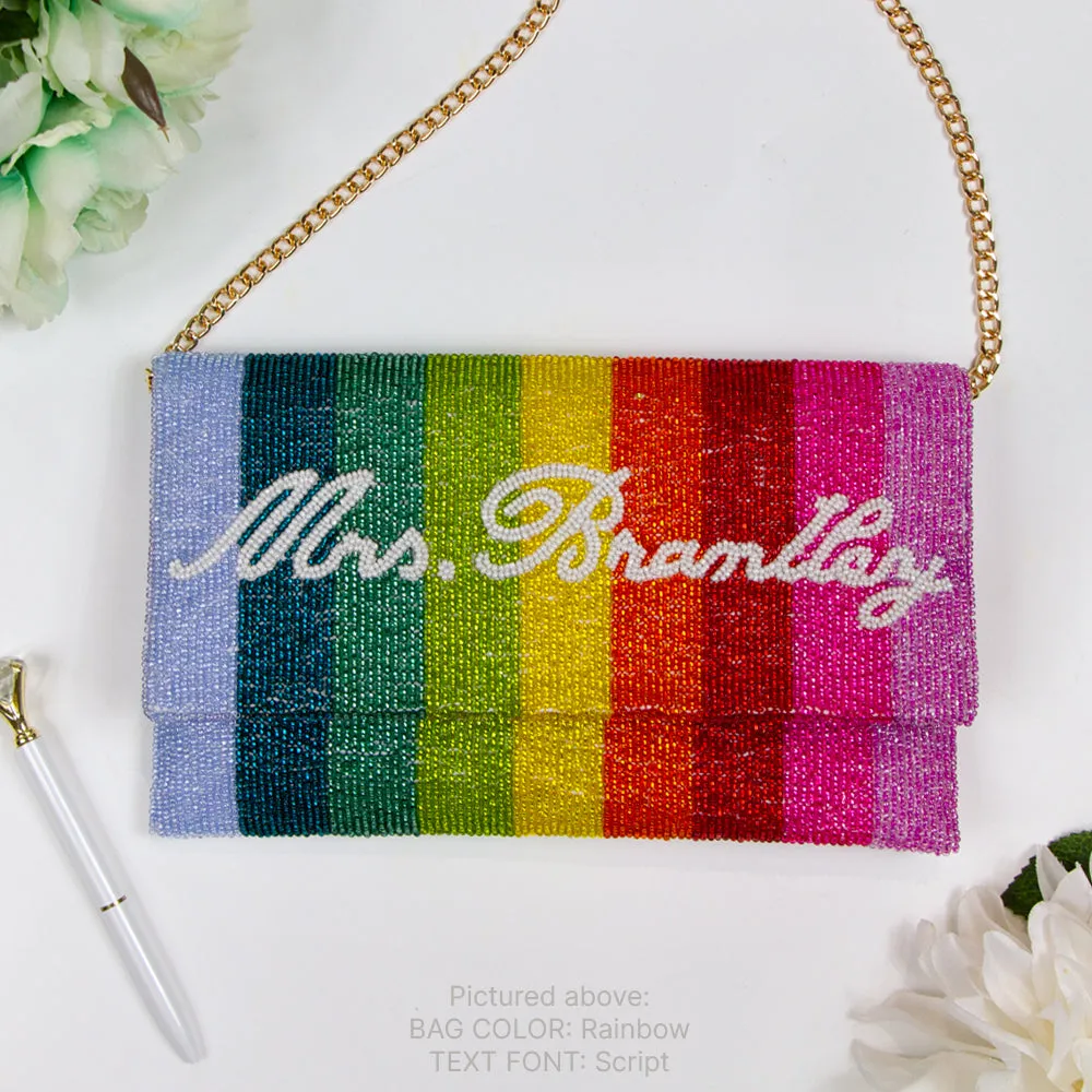 Personalized Rainbow Clutch Bag (LHFC)