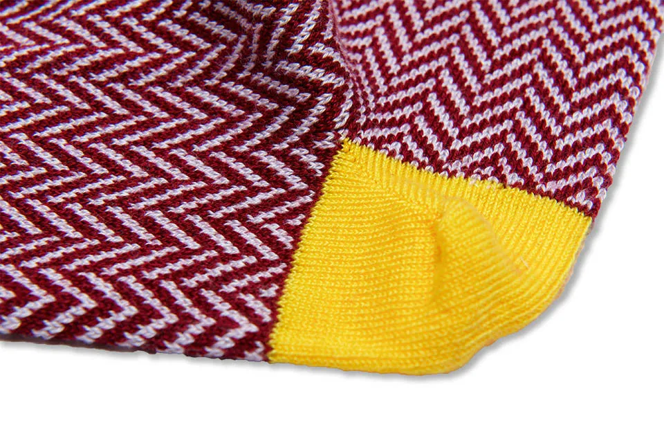 Pima Cotton Herringbone Socks