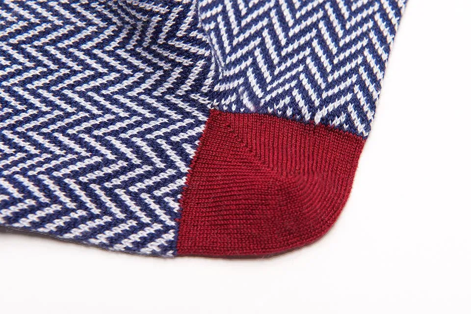 Pima Cotton Herringbone Socks