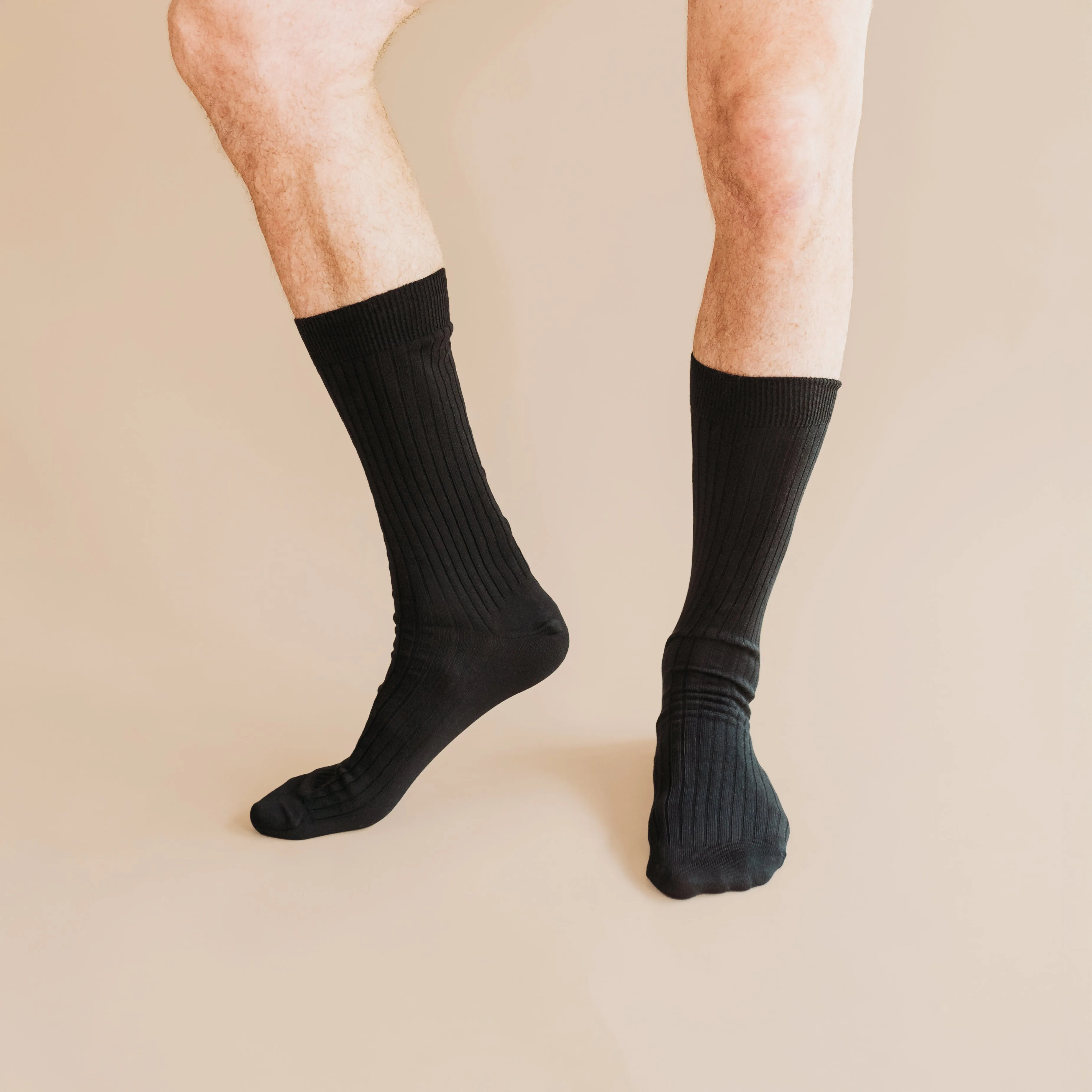 Pure (no dye) Ribbed Sock - 100% Organic Cotton