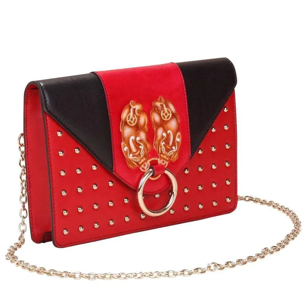 PX (PiXiu) Red Crossbody Clutch Bag