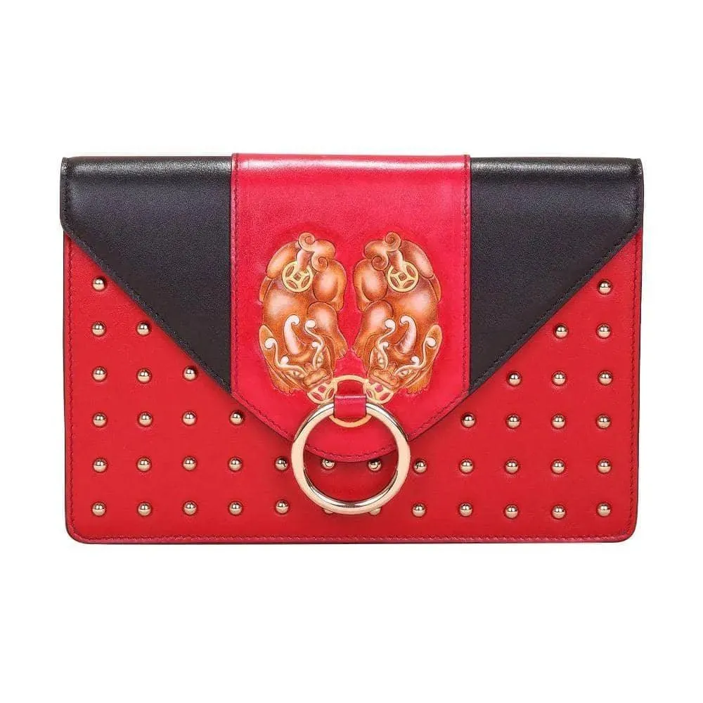 PX (PiXiu) Red Crossbody Clutch Bag