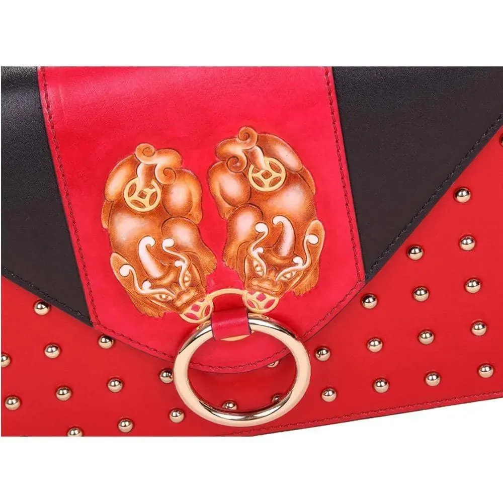 PX (PiXiu) Red Crossbody Clutch Bag