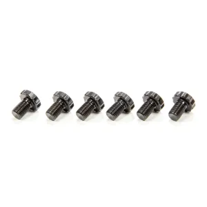 Ram Automotive 7/16-20" Thread Flywheel Bolt Kit 0.680" Long 12 Point Head Steel - Black Oxide